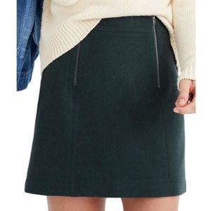 Madewell Uptown Zip Mini Skirt.